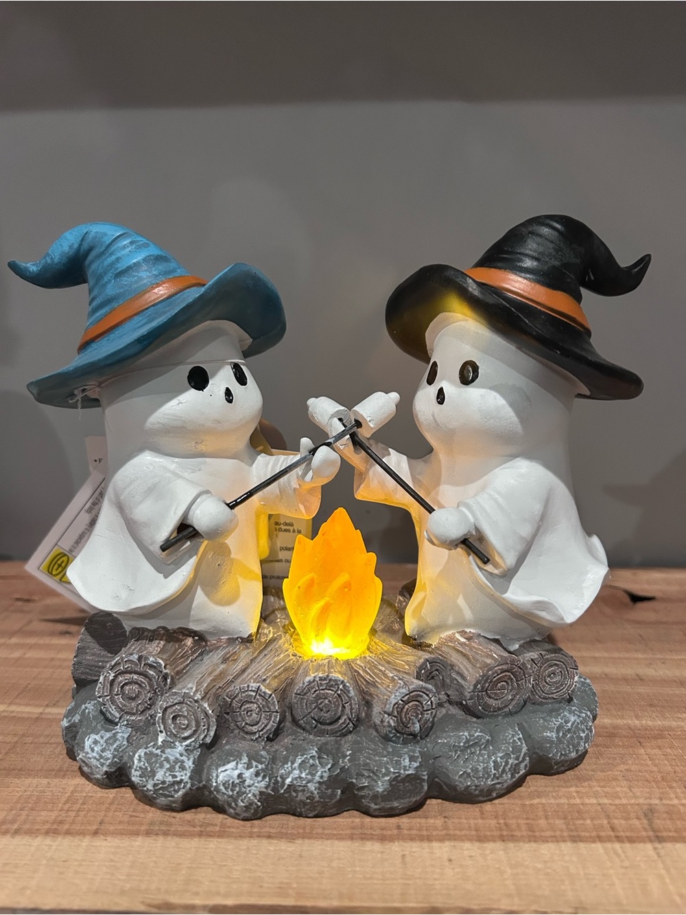 NWT Ghoulish LED Witch Ghost Camp Fire Scene